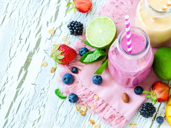 Berry and fruit smoothie